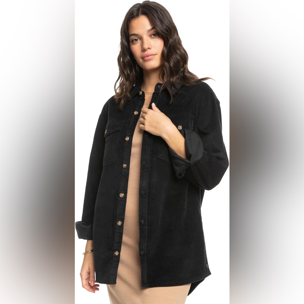 NWT ROXY LET IT CORD LONG SLEEVE MSRP $60